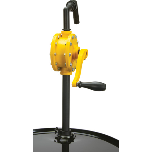 Rotary Type Drum Pump, Polypropylene, Fits 15 - 55 US Gal., 8 oz./Stroke Les Distributions ICE