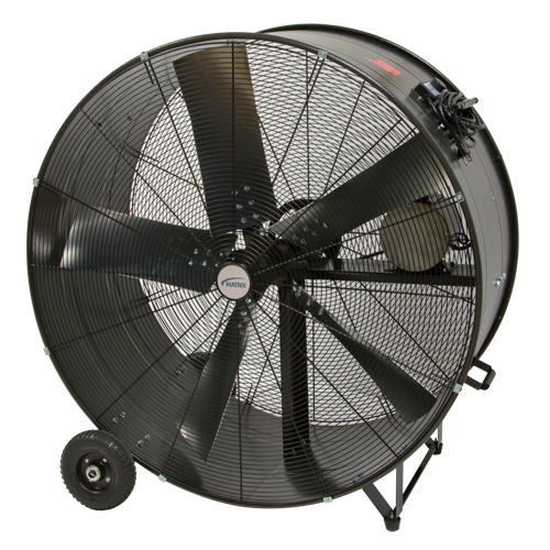 Heavy-Duty Fixed Belt Drive Drum Fan, Industrial, 2 Speed, 42" Diameter Les Distributions ICE