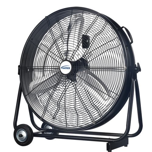 Light Industrial Direct-Drive Slim Drum Fan, Industrial, 3 Speed, 24" Diameter Les Distributions ICE