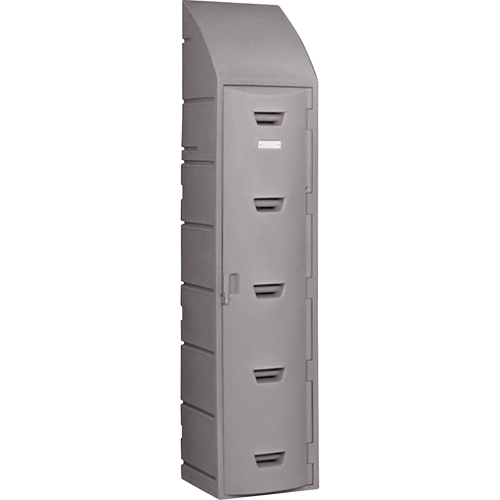 Locker, 15" x 18" x 73", Grey, Assembled Les Distributions ICE