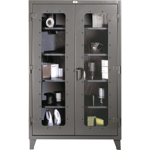 Clearview Cabinets, Steel, 4 Shelves, 60" H x 48" W x 24" D Les Distributions ICE