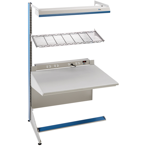 Postes de travail modulaires ergonomiques - Exemples de configurations - A-SA Ajouts &agrave; un c&ocirc;t&eacute;, 60" la x 28" p x 84" h, Ajout &agrave; un c&ocirc;t&eacute; Les Distributions ICE