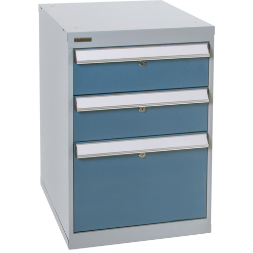 Three-Drawer Pedestal Workbench, 18" W x 21" D x 28" H Les Distributions ICE