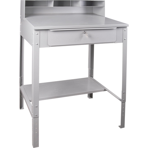 Pupitre d'atelier ouvert, 34-1/2" la x 30" p x 53" h, Gris Les Distributions ICE
