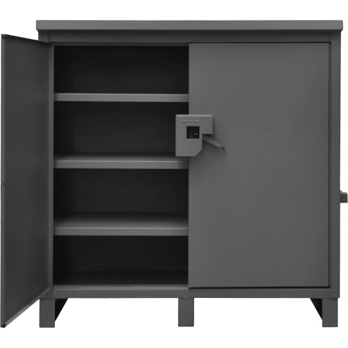 Lockable Jobsite Cabinet, Grey Les Distributions ICE