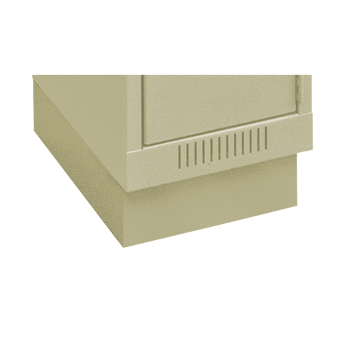 Base en retrait pour casiers &eacute;conomiques Clean Line, 1 Blocs, 4" lo x 12" la x 18" p, Beige, Acier Les Distributions ICE
