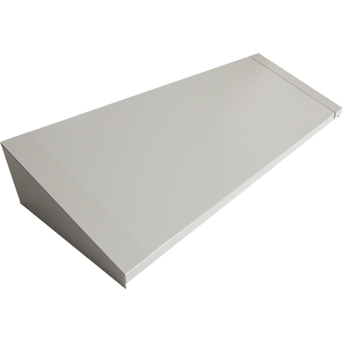 All-Welded Concorde - Heavy-Duty Lockers Sloping Top, 4 Bank, 18" D x 48" W x 6" H, Grey, Steel Les Distributions ICE
