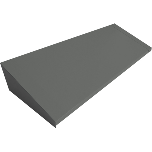 All-Welded Concorde - Heavy-Duty Lockers Sloping Top, 4 Bank, 18" D x 48" W x 6" H, Steel Les Distributions ICE