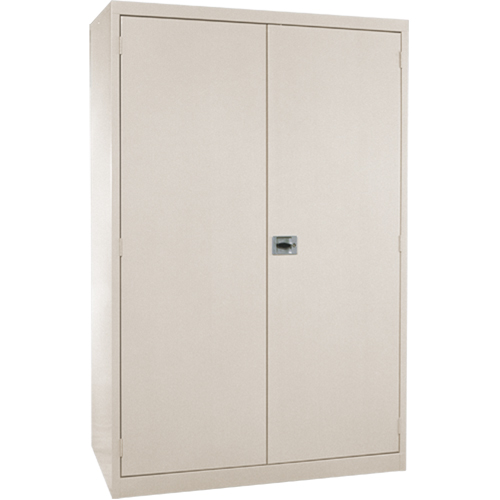 Deep Hi-Boy Storage Cabinet, Steel, 4 Shelves, 72" H x 36" W x 24" D, Beige Les Distributions ICE