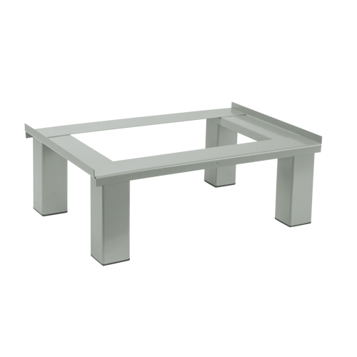 Base sur pied, 2 Blocs, 6" lo x 24" la x 18" p, Gris, Acier Les Distributions ICE