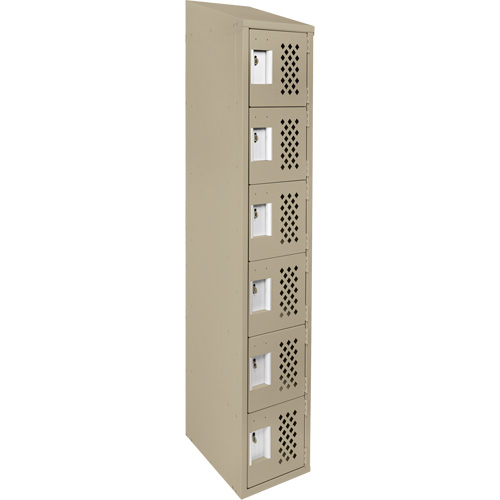 Petit casier perfor&eacute; Clean-Line, 6 niveaux, 12" x 72" x 12", Acier Les Distributions ICE