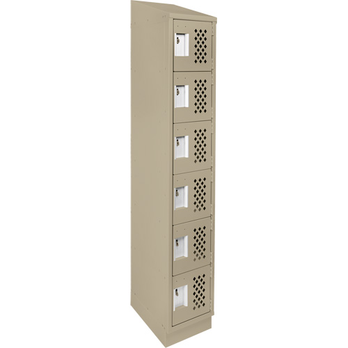 Petit casier perfor&eacute; Clean-Line, 6 niveaux, 12" x 72" x 12", Acier Les Distributions ICE
