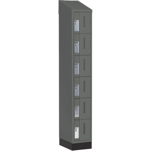 Casiers robustes Concorde, 6 niveaux, 12" x 18" x 82", Acier, Charbon, Soud&eacute; (assembl&eacute;) Les Distributions ICE