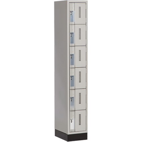 Casiers robustes Concorde, 6 niveaux, 12" x 18" x 76", Acier, Gris, Soud&eacute; (assembl&eacute;) Les Distributions ICE