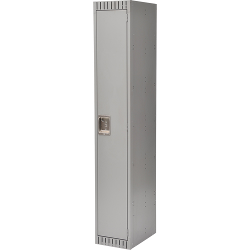 Lockers, 12" x 18" x 72", Steel, Grey, Knocked Down Les Distributions ICE