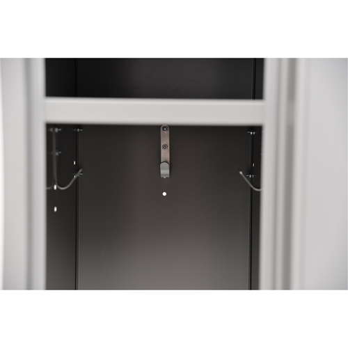 Lockers, 2 -tier, 12" x 18" x 72", Steel, Grey, Knocked Down Les Distributions ICE