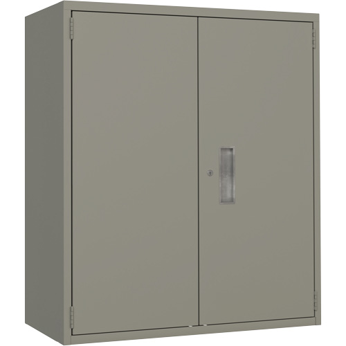Armoire de rangement Lo-Boy, Acier, 2 Tablettes, 40" h x 36" la x 18" P, Gris Les Distributions ICE