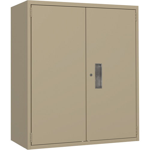 Lo-Boy Storage Cabinet, Steel, 2 Shelves, 40" H x 36" W x 18" D, Beige Les Distributions ICE