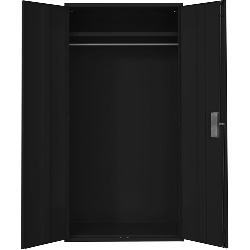 Wardrobe Storage Cabinet, Steel, 36" W x 18" D x 72" H, Black Les Distributions ICE