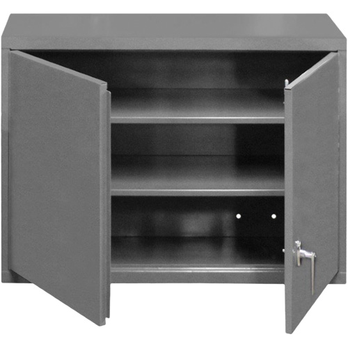 Armoire murale, 27" h x 29-7/8" la x 13-11/16" p, 2 tablettes, Acier, Gris Les Distributions ICE