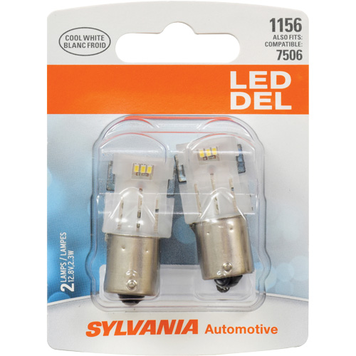 1156 Mini-ampoule automobile, DEL, 12,8 W/2,3 W, Blanc Les Distributions ICE