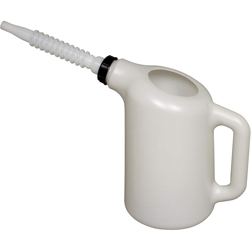 Distributeur dhuile avec bec blanc, Plastique, Capacit&eacute; de 6 pintes Les Distributions ICE