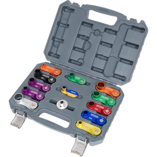 Jeu de d&eacute;connexions &agrave; ressort en aluminium 13 mcx Les Distributions ICE