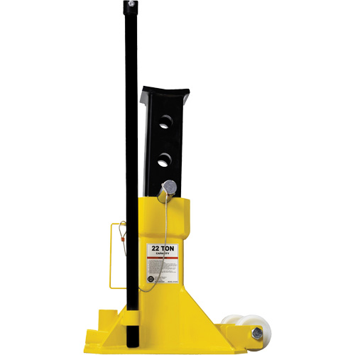 EZ-Wheel Jack Stand, Locking Pin, 22 Tons Capacity, 13-1/2" - 20" H Les Distributions ICE