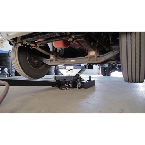 Floor Service Jack, 12 Ton(s) Capacity, 7-1/2" Lowered, 15-3/4" Raised, Air Hydraulic Les Distributions ICE