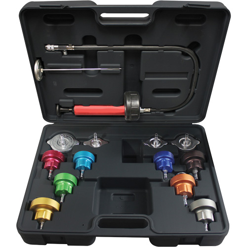 14-Piece Universal Cooling System Pressure Test Kit Les Distributions ICE
