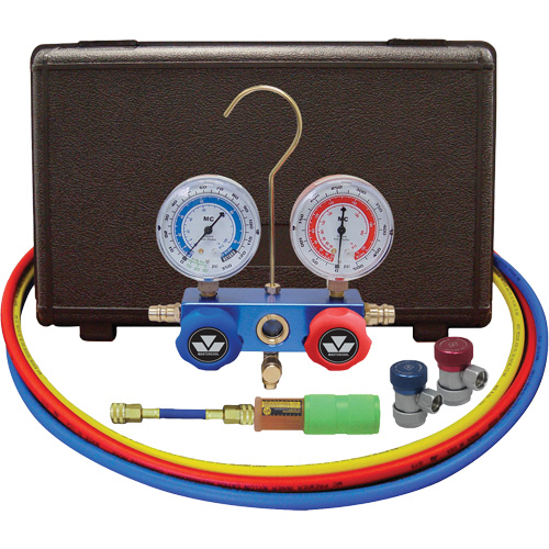 Jeu de manom&egrave;tres pour automobile avec mini-injecteur de colorant et coupleurs manuels Les Distributions ICE