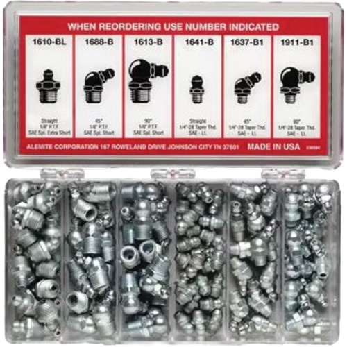 96-Piece Fitting Assortment with Box Les Distributions ICE