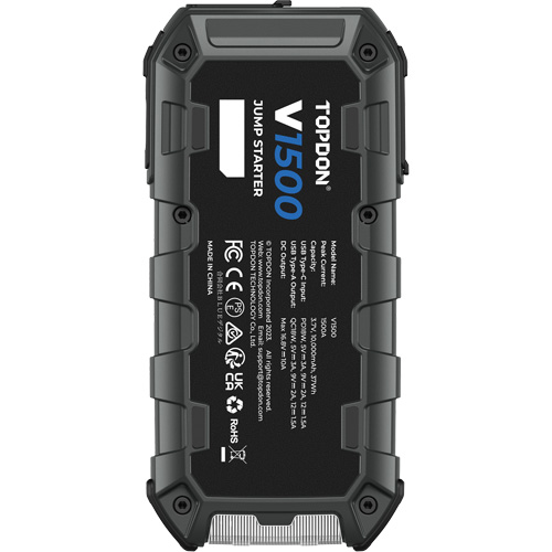 V1500 Jump Starter, Booster, Power Bank & Flashlight Les Distributions ICE