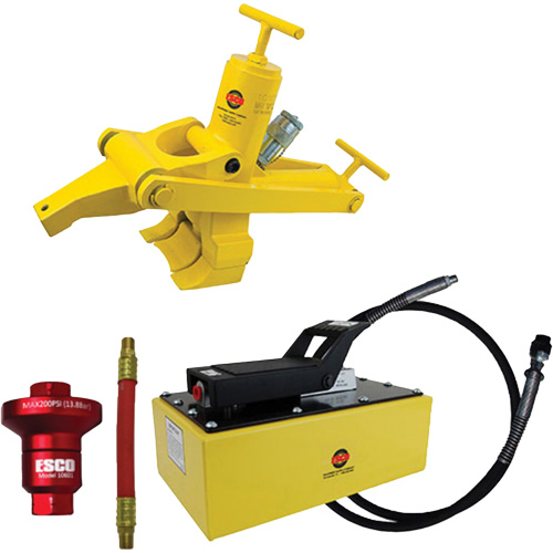 Trousse de d&eacute;monte-talons Combi avec pompe &agrave; air hydraulique de 5 pintes Les Distributions ICE