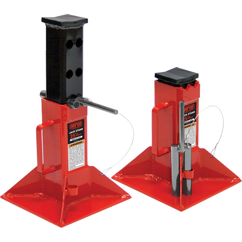 Jack Stand, Locking Pin, 25 tons Capacity, 12" - 20" H Les Distributions ICE