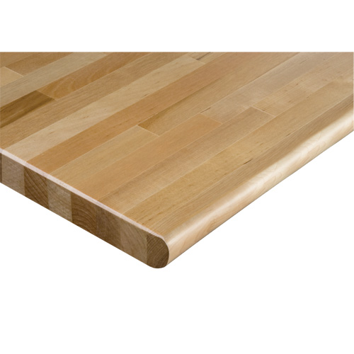 Dessus d'&eacute;tabli en bois dur, 72" la x 36" p, Bordure Arrondi, &eacute;paisseur 1-1/4" Les Distributions ICE