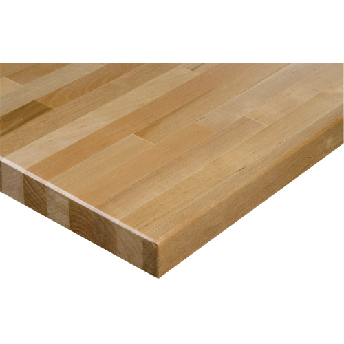 Dessus d'&eacute;tabli en bois dur, 48" la x 30" p, Bordure Carr&eacute;e, &eacute;paisseur 1-1/4" Les Distributions ICE