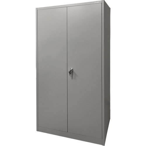 Armoire de rangement, Acier, 4 Tablettes, 78" h x 36" la x 24" P, Gris Les Distributions ICE
