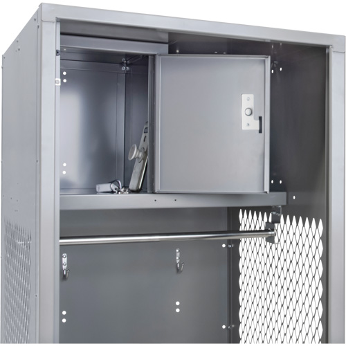 Casier pour &eacute;quipement, Acier, 24" la x 24" p x 72" h, Gris Les Distributions ICE