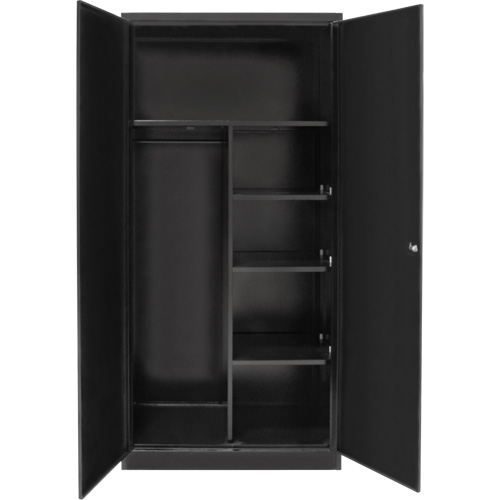 Combination Storage Cabinet, 36" W x 18" D x 72" H, Black Les Distributions ICE