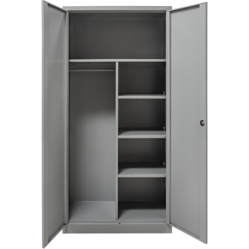 Combination Storage Cabinet, 36" W x 18" D x 72" H, Grey Les Distributions ICE