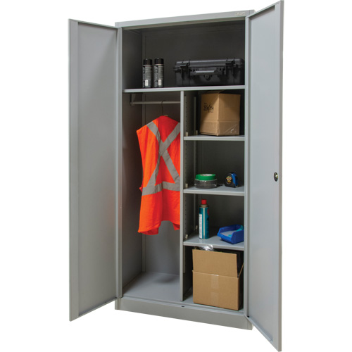 Combination Storage Cabinet, 36" W x 18" D x 72" H, Grey Les Distributions ICE