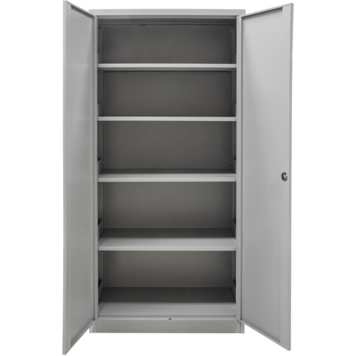 Armoires de rangement Hi-Boy, Acier, 4 Tablettes, 72" h x 36" la x 18" P, Gris Les Distributions ICE