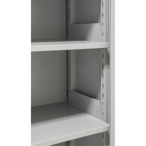 Armoires de rangement Hi-Boy, Acier, 4 Tablettes, 72" h x 36" la x 18" P, Gris Les Distributions ICE