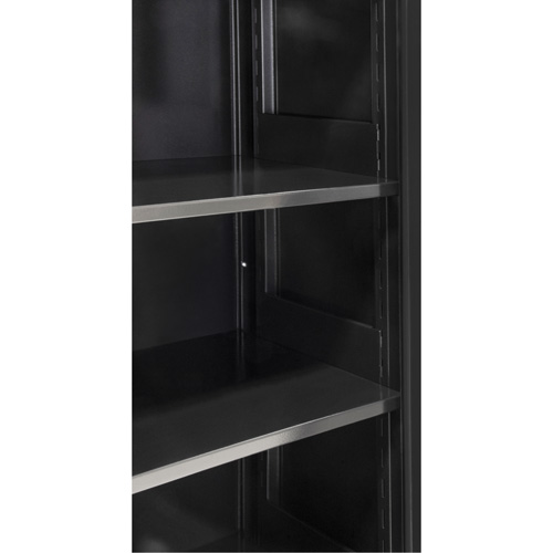 Armoire de rangement Hi-Boy, Acier, 4 Tablettes, 72" h x 36" la x 18" P, Noir Les Distributions ICE