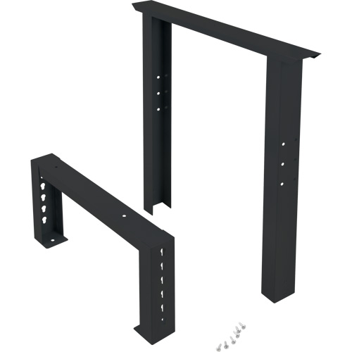 Pattes d'&eacute;tabli pour service industriel, Acier, 24" p x 34" h, Simple Les Distributions ICE