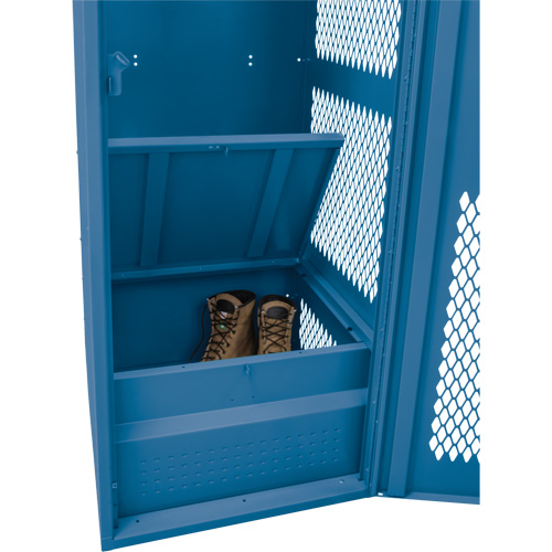 Casier pour &eacute;quipement avec porte, Acier, 24" la x 24" p x 72" h, Bleu fonc&eacute; Les Distributions ICE