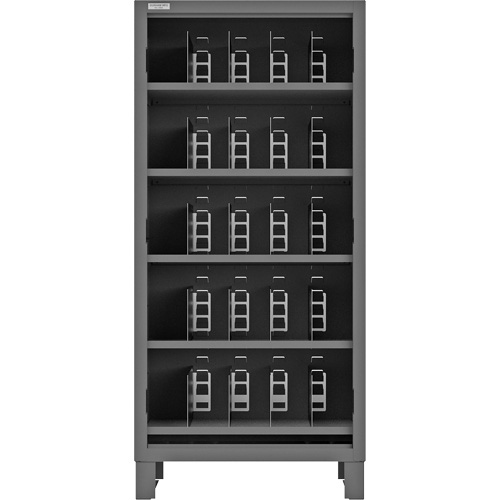 Armoire robuste &agrave; façade ouverte avec s&eacute;parateurs, Acier, 0 tiroirs, 36" x 24" x 78", Gris Les Distributions ICE