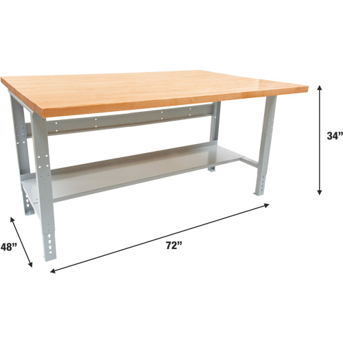 &eacute;tabli modulaire industriel, Cap 1000 lb, 72" la x 48" p Les Distributions ICE