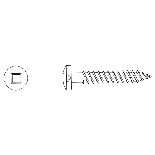 Vis &agrave; t&ecirc;te ronde pour bois, #10 x 3" lo, Zingu&eacute; Les Distributions ICE